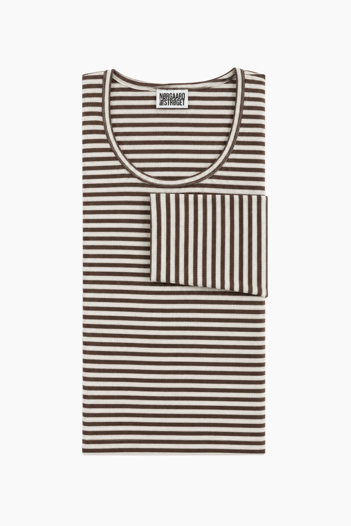 101 NPS Stripes - Brown/Ecru - Nørgaard på Strøget
