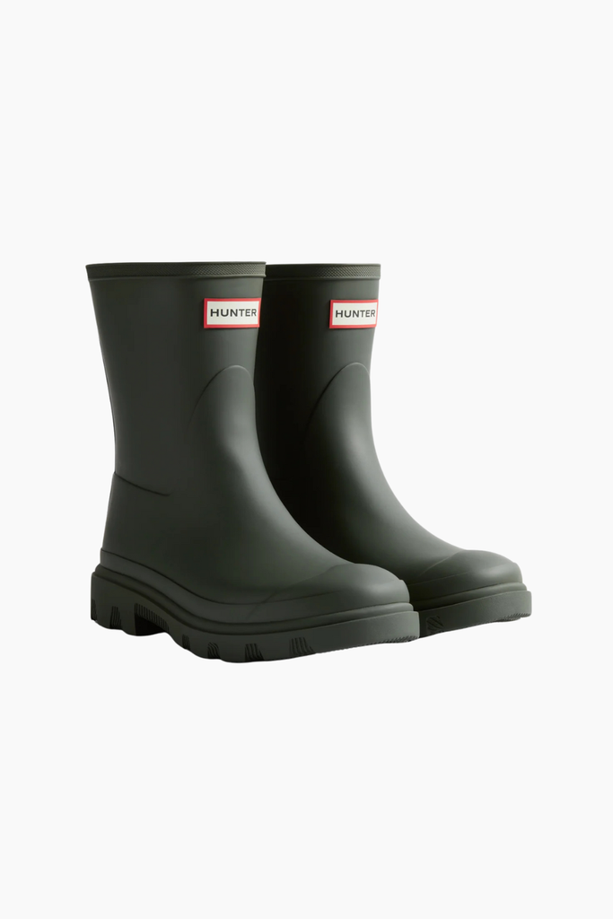 Unisex Downpour Short Boot - Dark Olive - Hunter