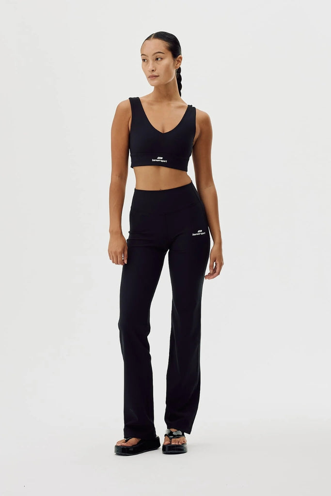 Active V-Neck Bra - Black Onyx - bareen