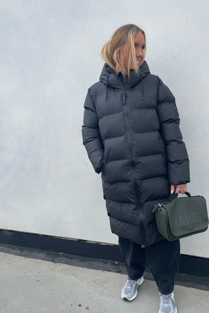 Alta Long Puffer Jacket W3T4 2024 - Black - Rains