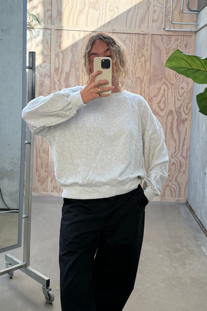 Atubay Sweatshirt - Arctic Melange - American Vintage