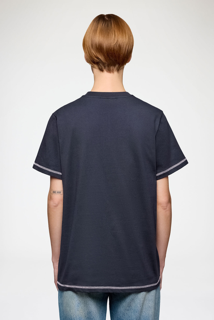 Basic Cotton Jersey Rasperry Print A1050219 - Phantom - GANNI