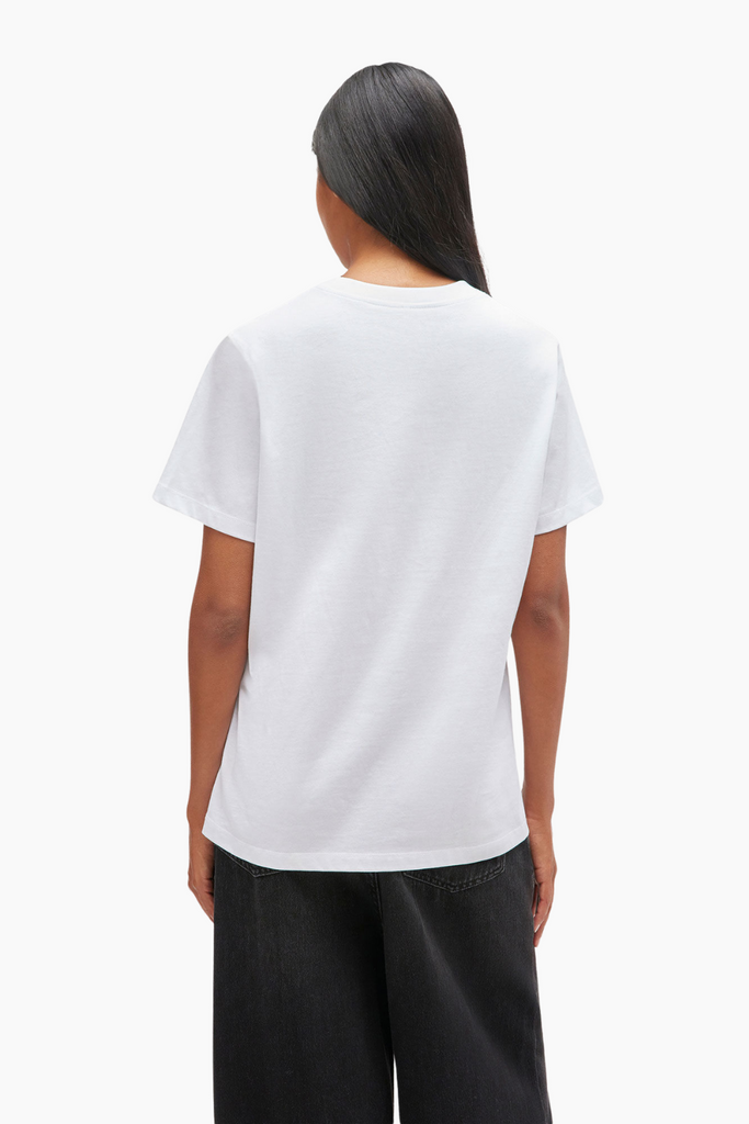 Basic Cotton Jersey Neon Puppy T-Shirt T4334 - Bright White - GANNI