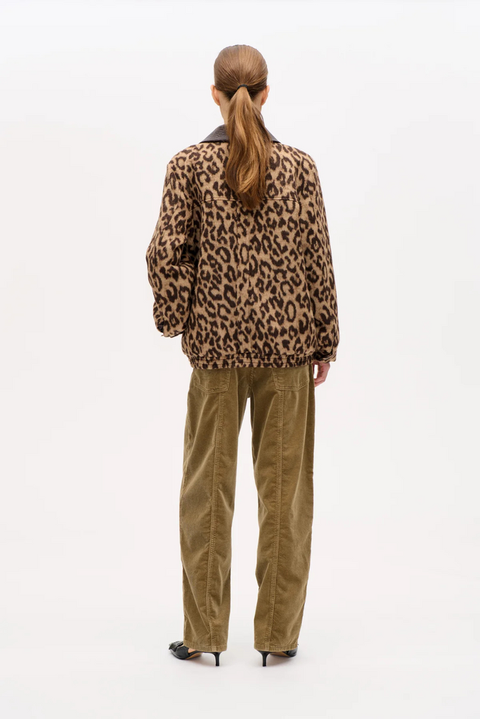 Beline Jacket - Wool Camel Leopard - Baum und Pferdgarten