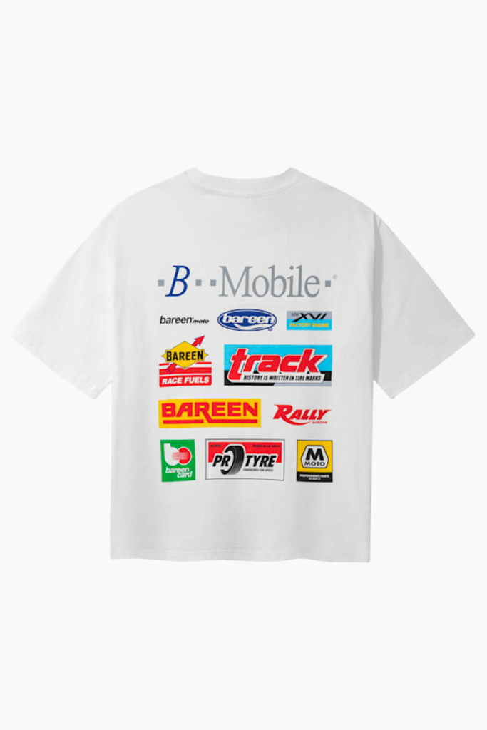 Box Fit T-Shirt Sponsored - White - bareen