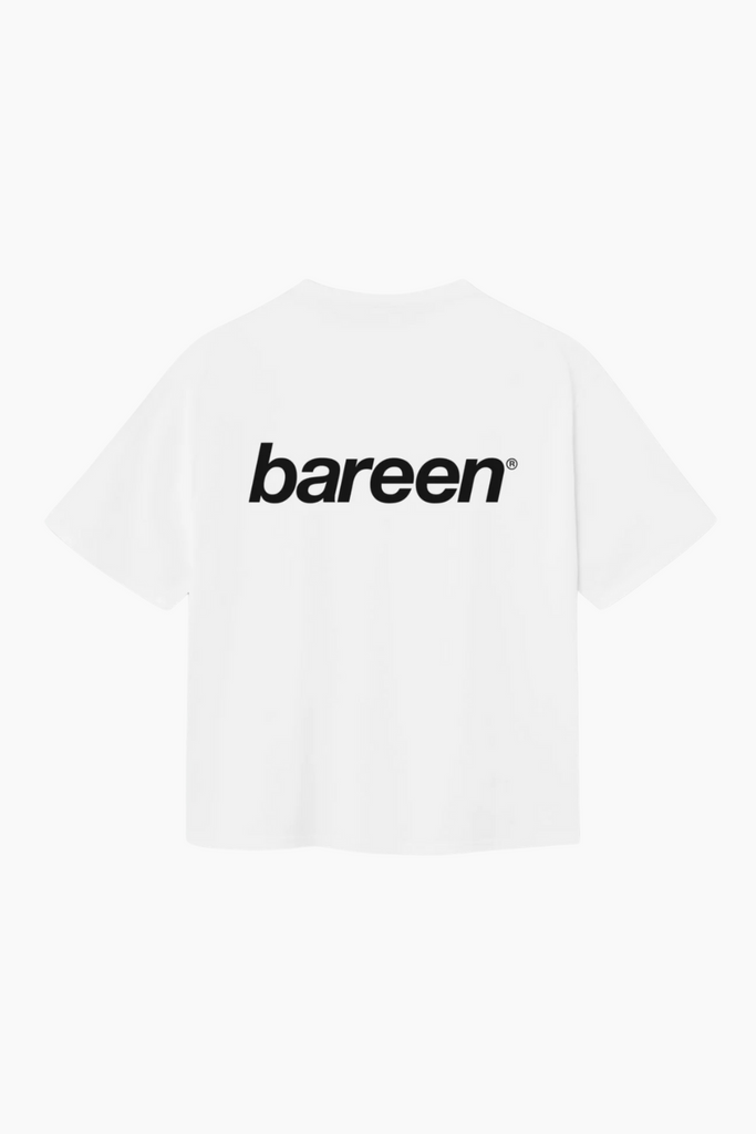 Box Fit Shirt Logo - White - bareen