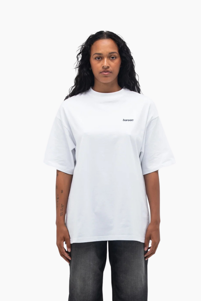 Box Fit Shirt Logo - White - bareen