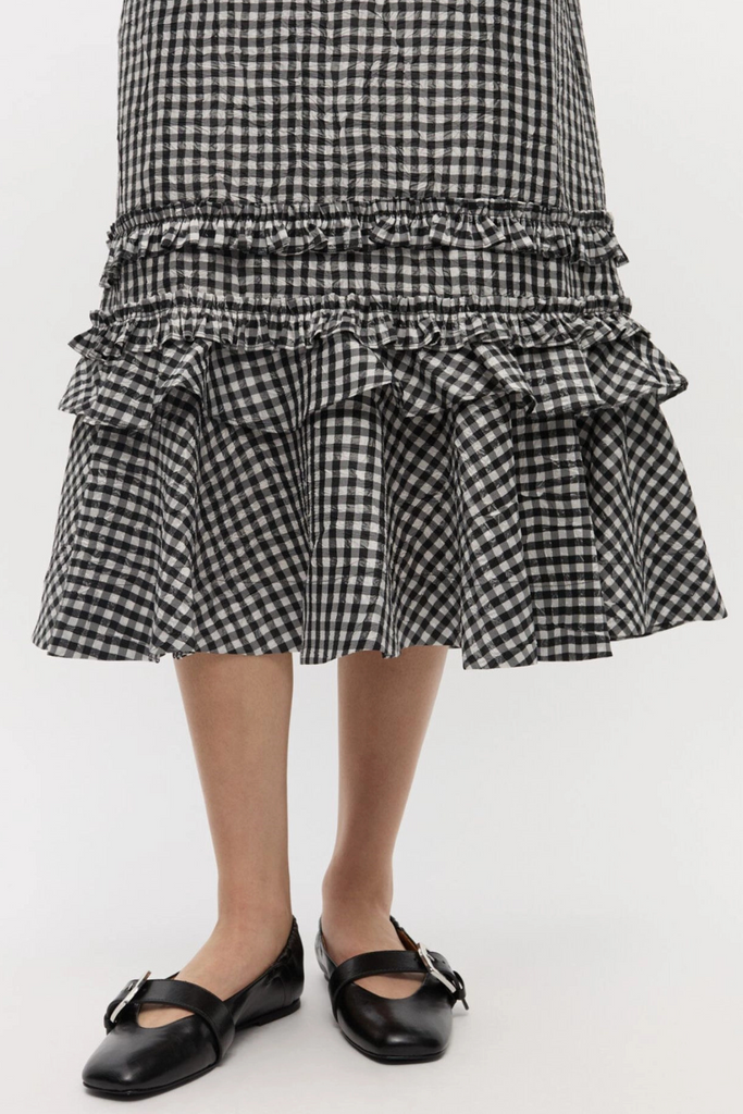 Butterfly Strap Ballerina Crinkle Oleatex S3117 - Black - GANNI