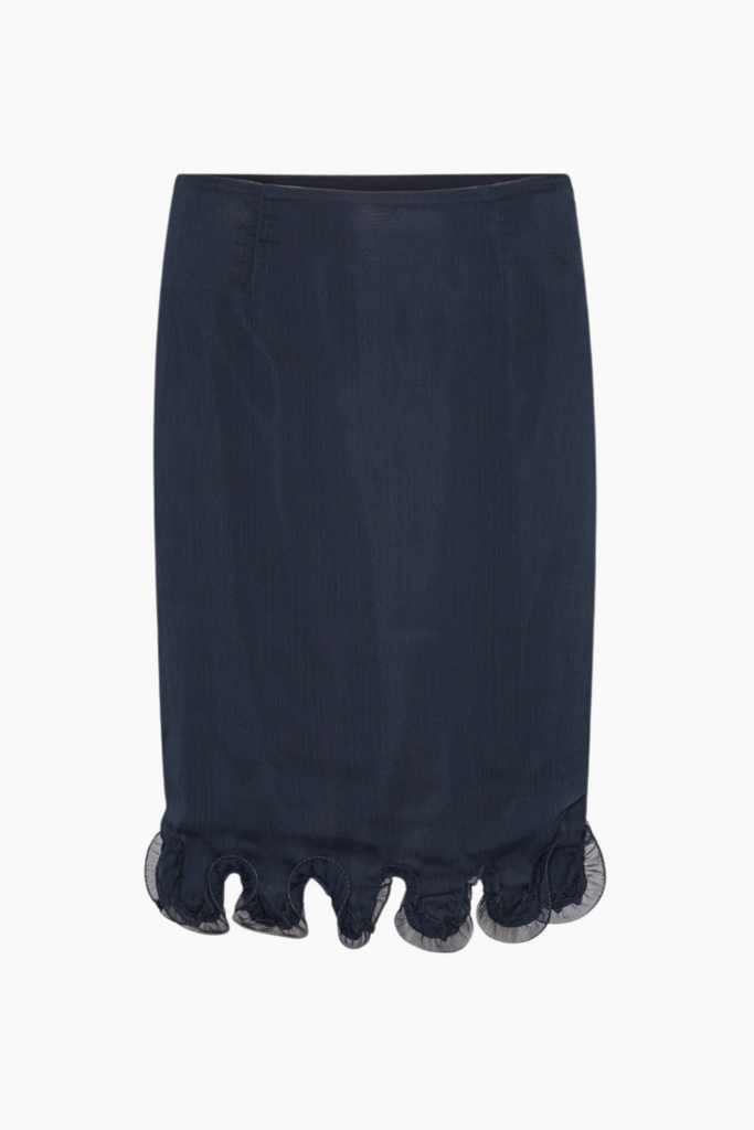Chiffon Ruffle Skirt - Sky Captain - ROTATE