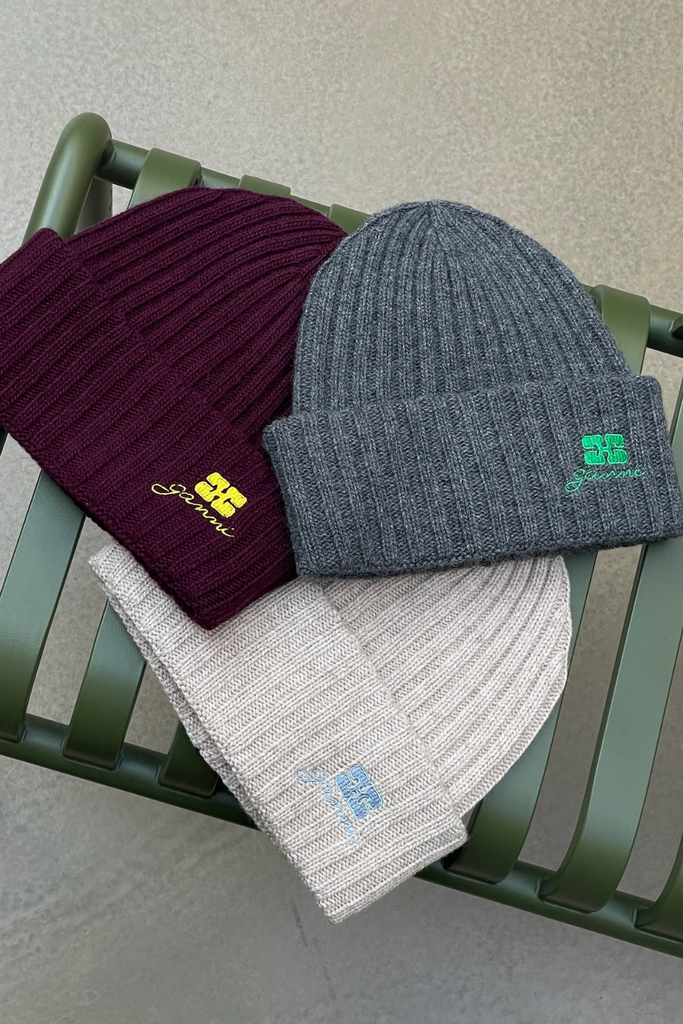 Core Future Wool Knit Bennie A6930 - Burgundy - GANNI