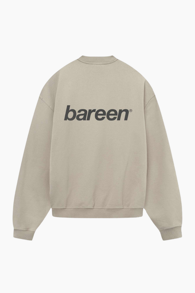 Crewneck Oversize Logo - Clay - bareen
