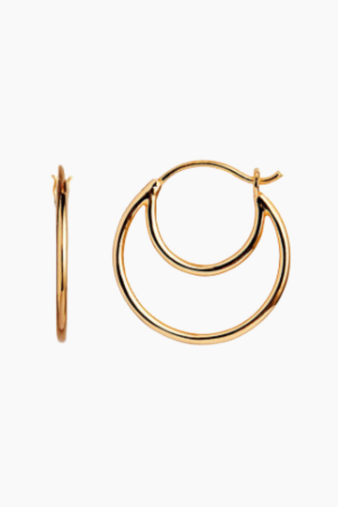Double Creol Grande Earring - Gold - Stine A