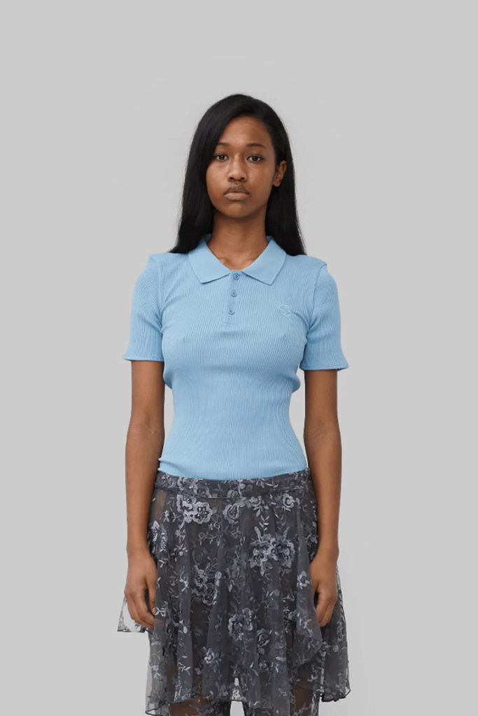 Elia Seamless Polo - Blue - OpéraSPORT