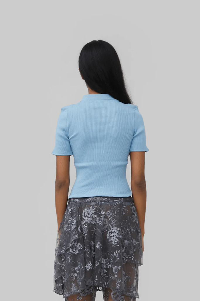 Elia Seamless Polo - Blue - OpéraSPORT