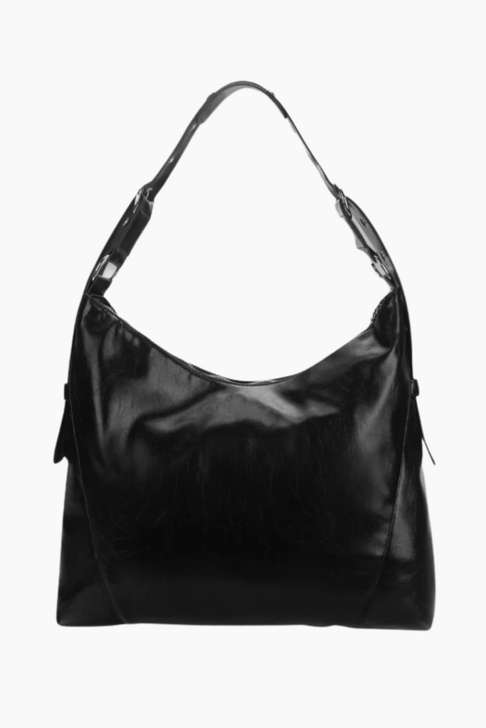 Ellie Crossbody Bag - Black Shiny - Silfen Studio