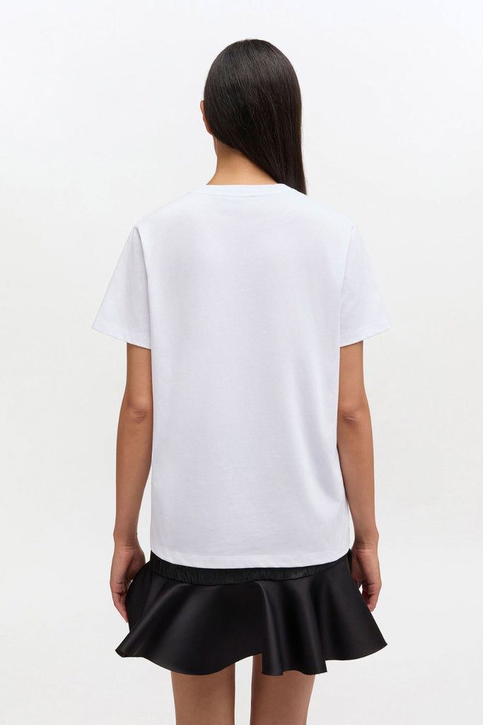 Essentials Tee A1050057 - Bright White - GANNI