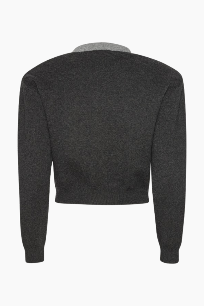 Firm Knit Cardigan - Phantom Comb - ROTATE