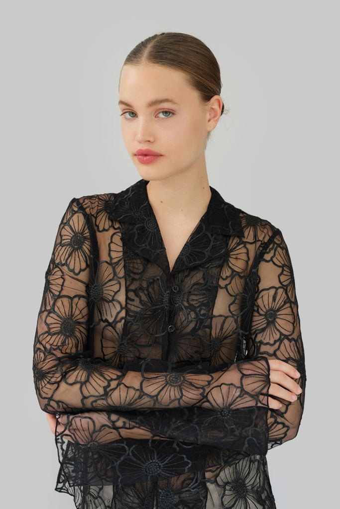 Flora Shirt - Black - OpéraSPORT