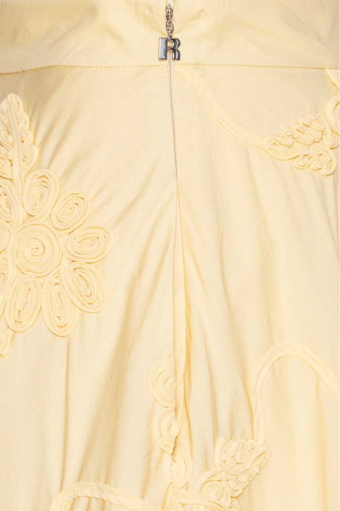 Flower Maxi Skirt - Italian Straw - Rotate