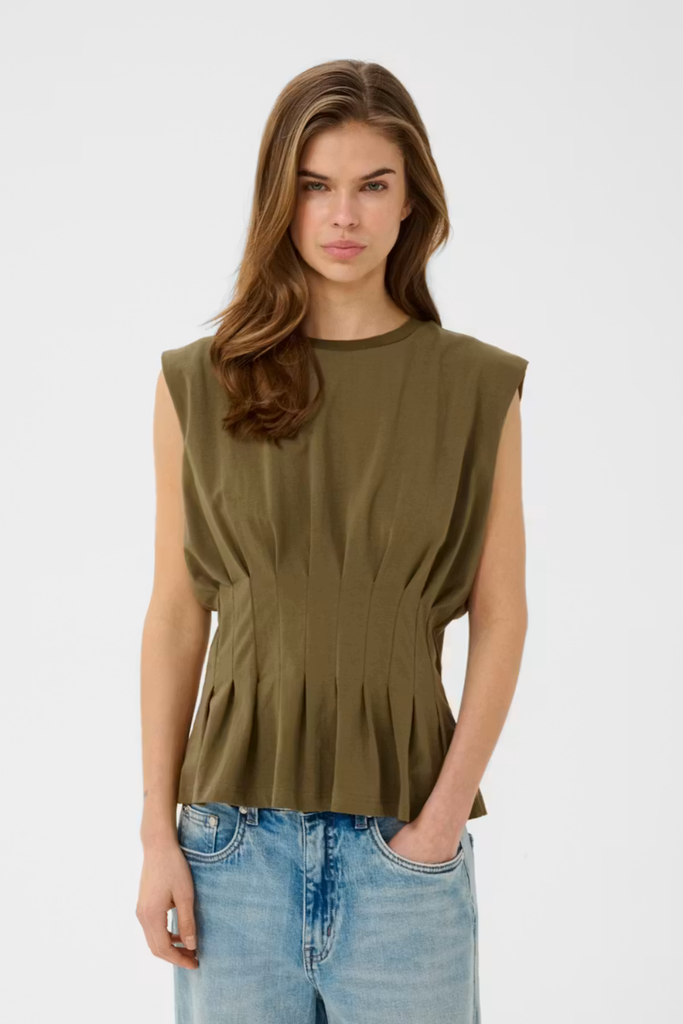 GZInez SL Tee - Military Olive - Gestuz