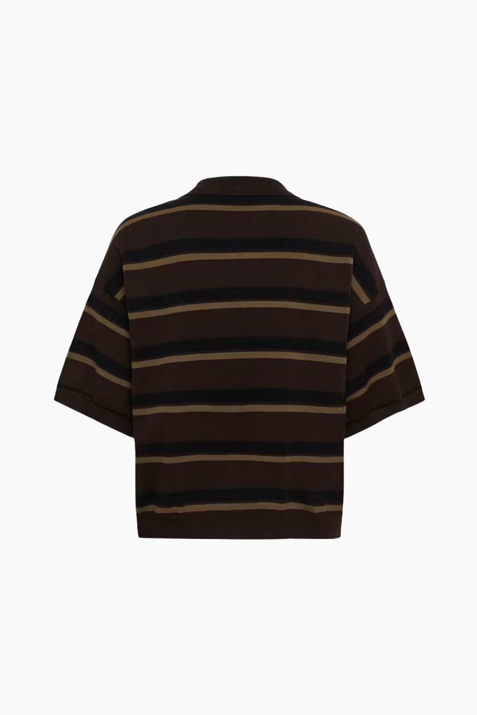 GZTaia ss Polo Pullover - Molé/Black/Military Olive - Gestuz
