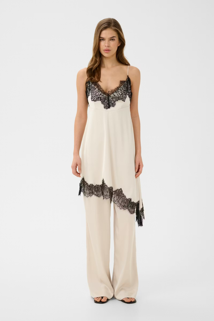 GZlalou Dress - Birch/White - Gestuz