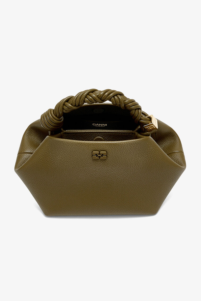 Ganni Bou Bag Small Grained C2100011 - Military Olive - GANNI