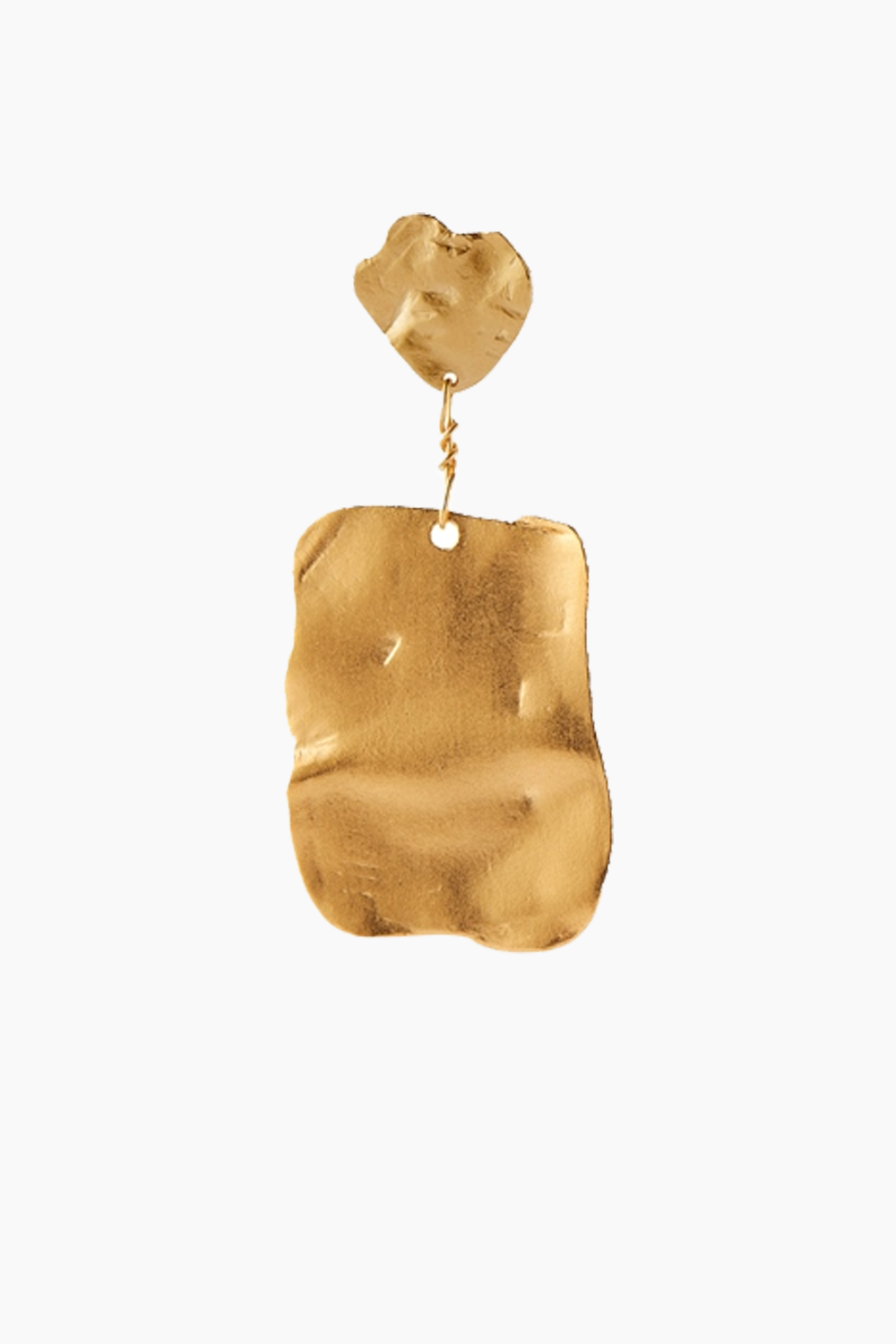 Stine A Midnight Sparkle Long Earring Gold - Left