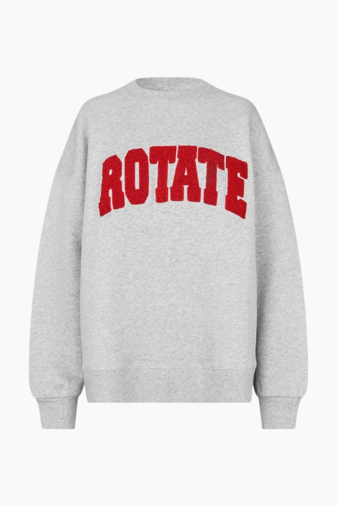 Heavy Sweat Crewneck - Light Grey Melange - Rotate