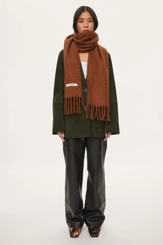 Hero Scarf - Brown Nut - Oval Square