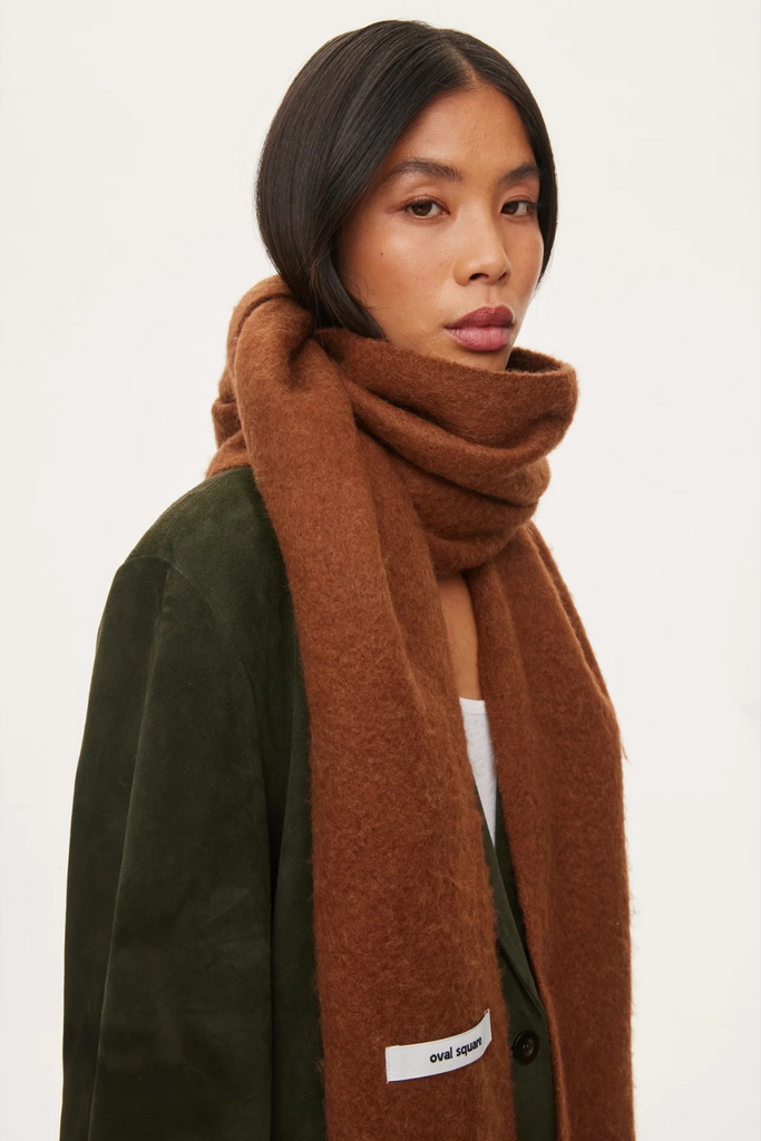 Hero Scarf - Brown Nut - Oval Square