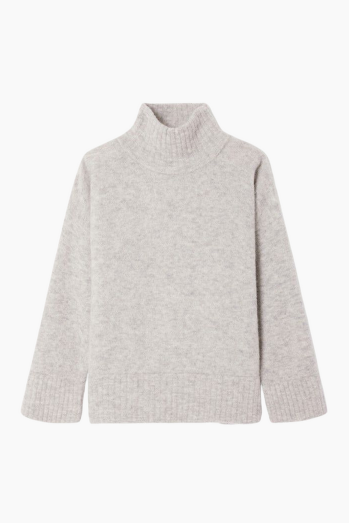 Vitow Jumper - Light Grey Melange - American Vintage