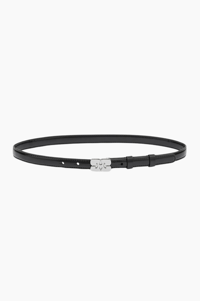 Kat Belt Small Patent A7112 - Black - GANNI