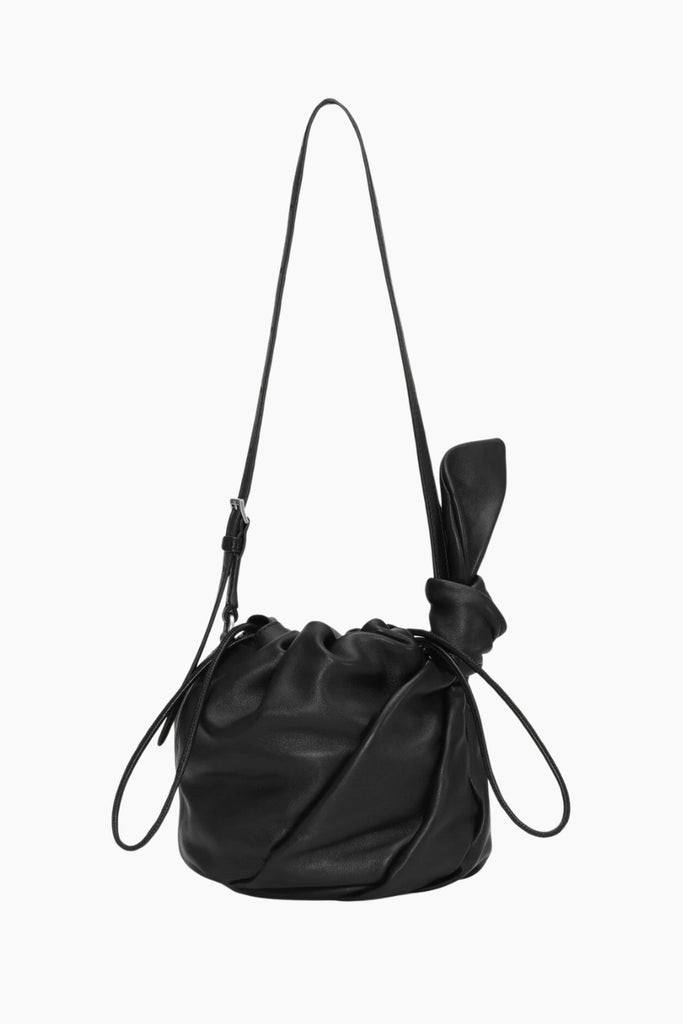 Leather Bon Bon Bag - Black - Rotate
