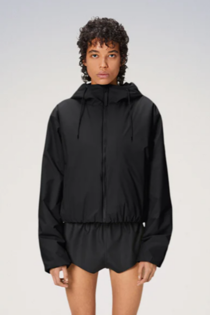 Lohja Short Insulated Jacket W3T1 - Black - Rains