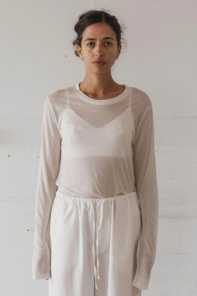 Long Sleeve Tee Bamboo Lyocell - Undyed - Baserange