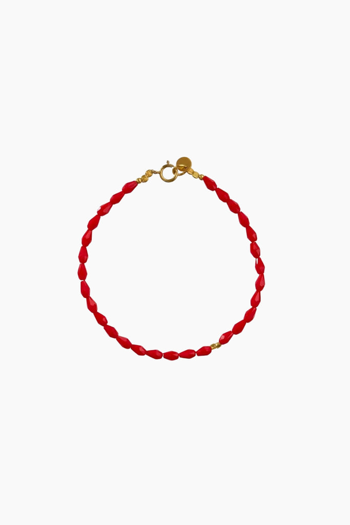 Miss Paris Bracelet Boheme - Rød - Stine A