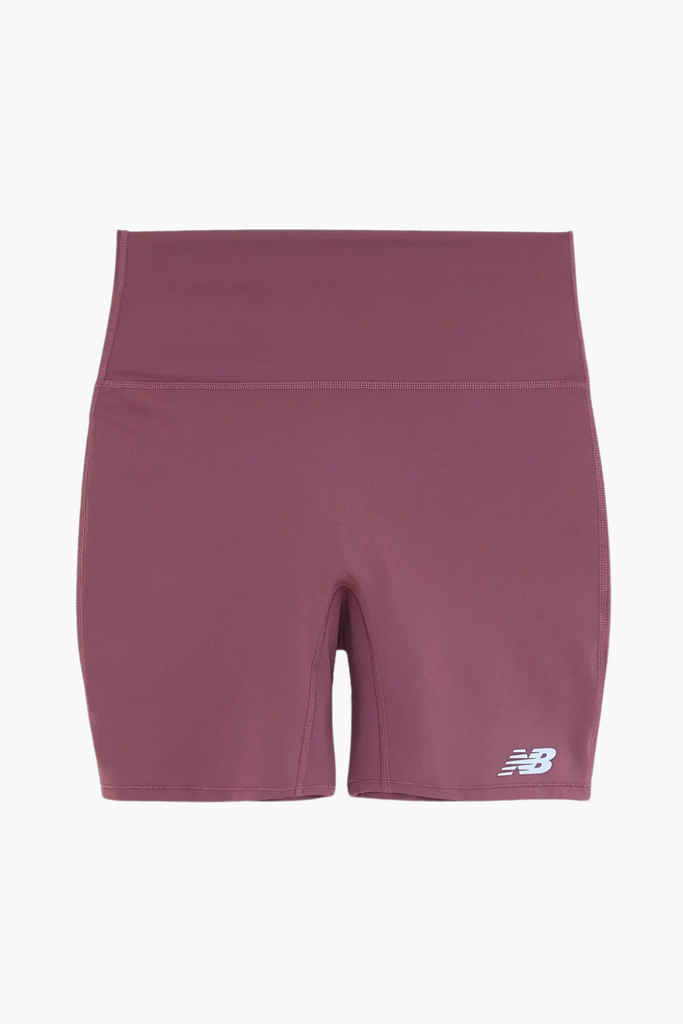 NB Script High Rise Shorts - Purple - New Balance