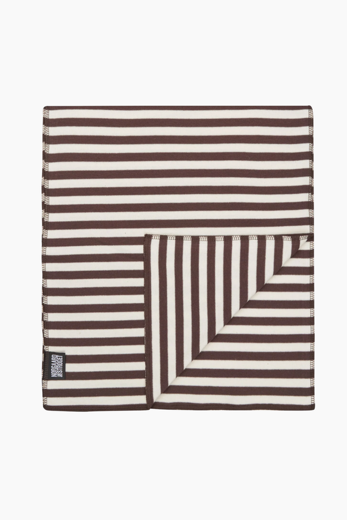 NPS Scarf Interlock - Brown/Ecru - Nørgaard på Strøget