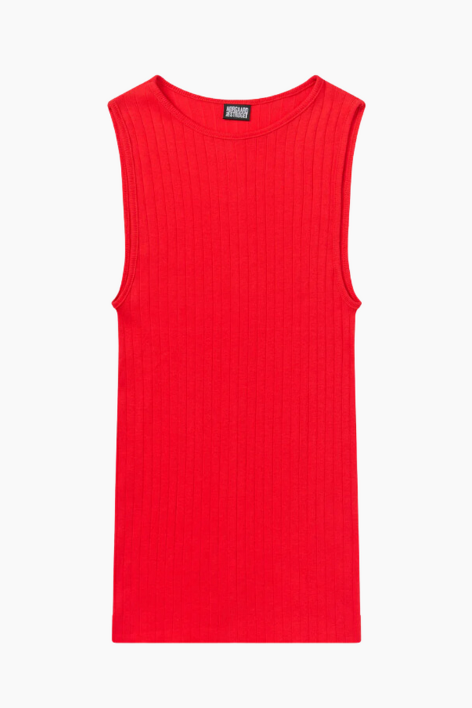 NPS Tank Top Solid Color - Red - Nørgaard på Strøget