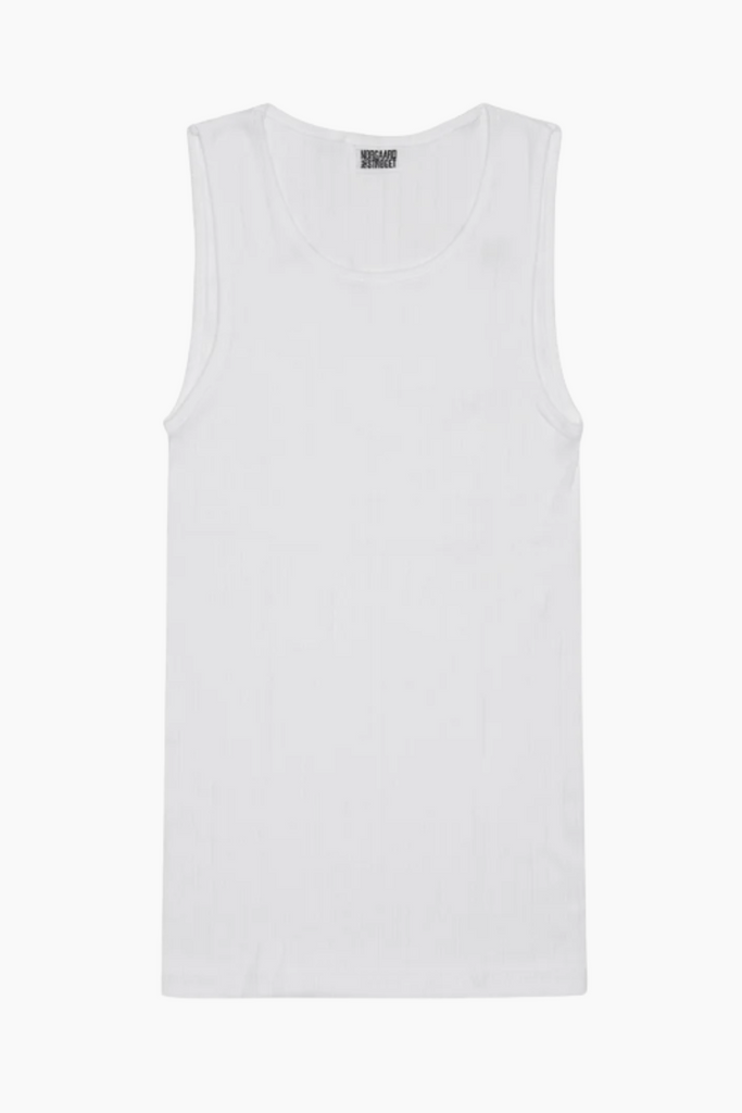 NPS Tank Top Solid Color - White - Nørgaard på Strøget