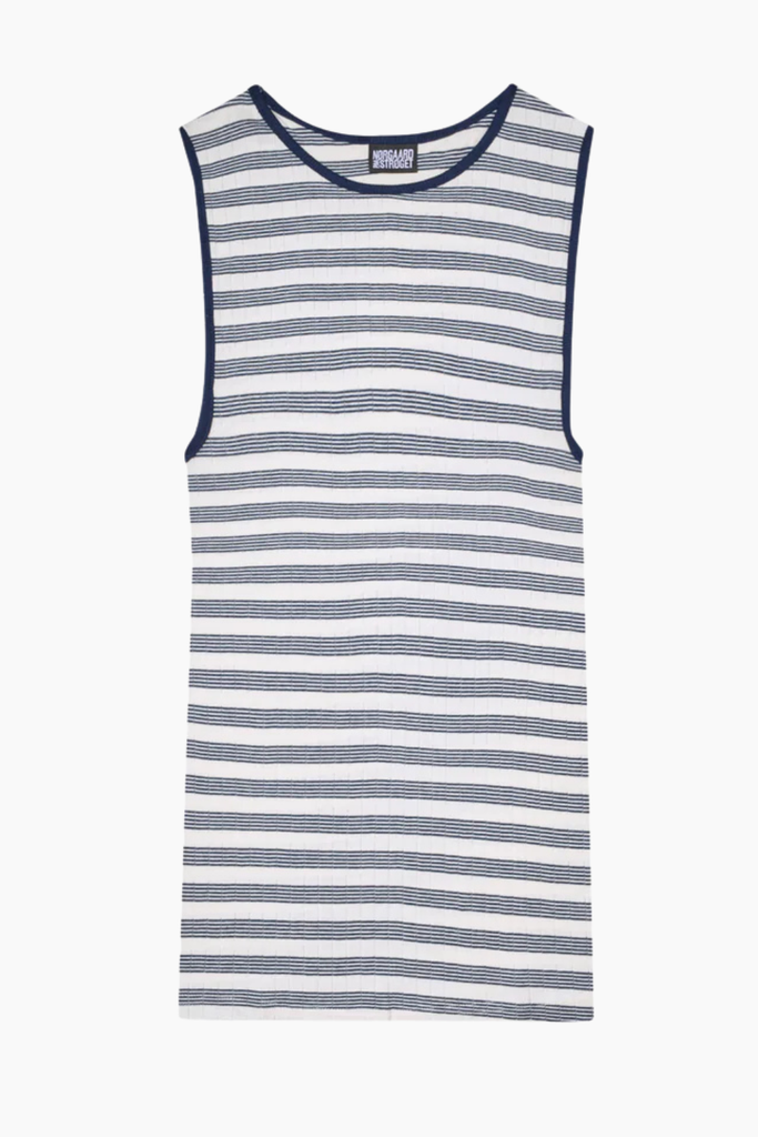 NPS Tank Top BW Stripe - Ecru/Marine - Nørgaard på Strøget