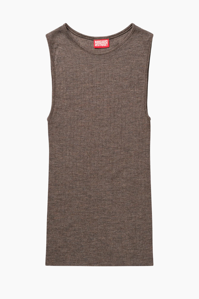 NPS Tank Top Wool - Brown - Nørgaard på Strøget