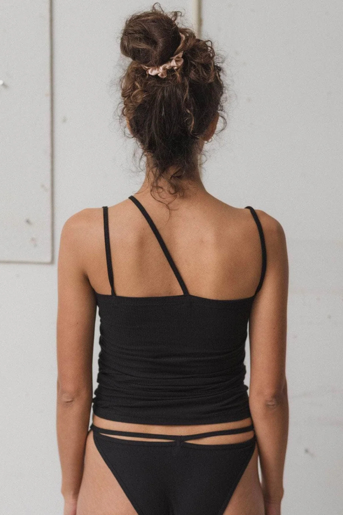 Nida Tank Cotton Rib - Black - Baserange