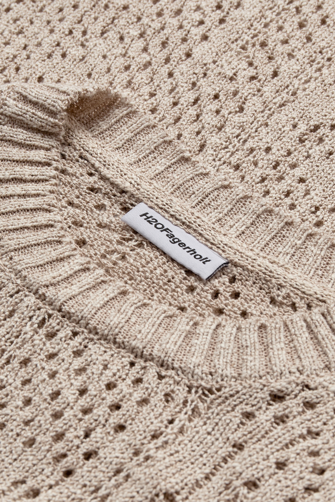 Nutto Crewneck Top - Creamy Grey - H2O Fagerholt