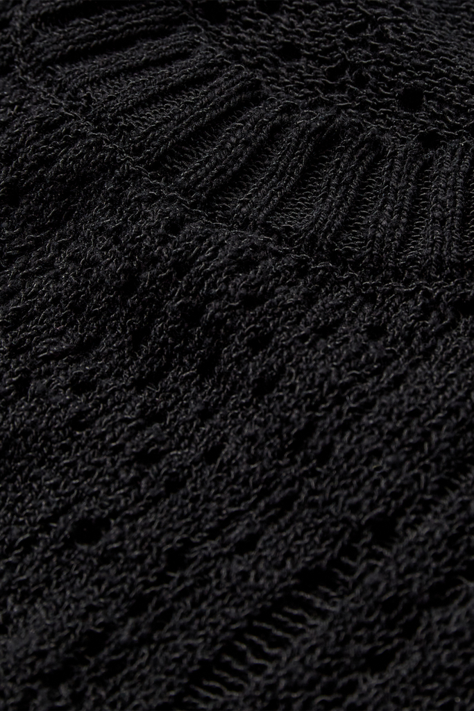 Nutto Crewneck Top - Deep Black - H2O Fagerholt