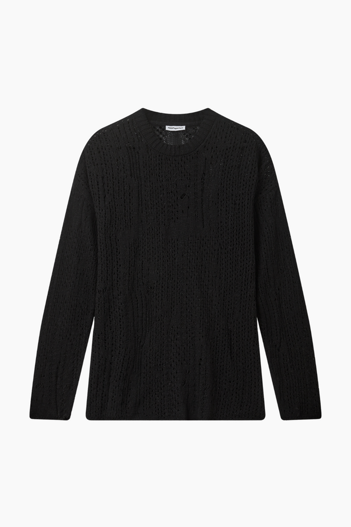 Nutto Crewneck Top - Deep Black - H2O Fagerholt