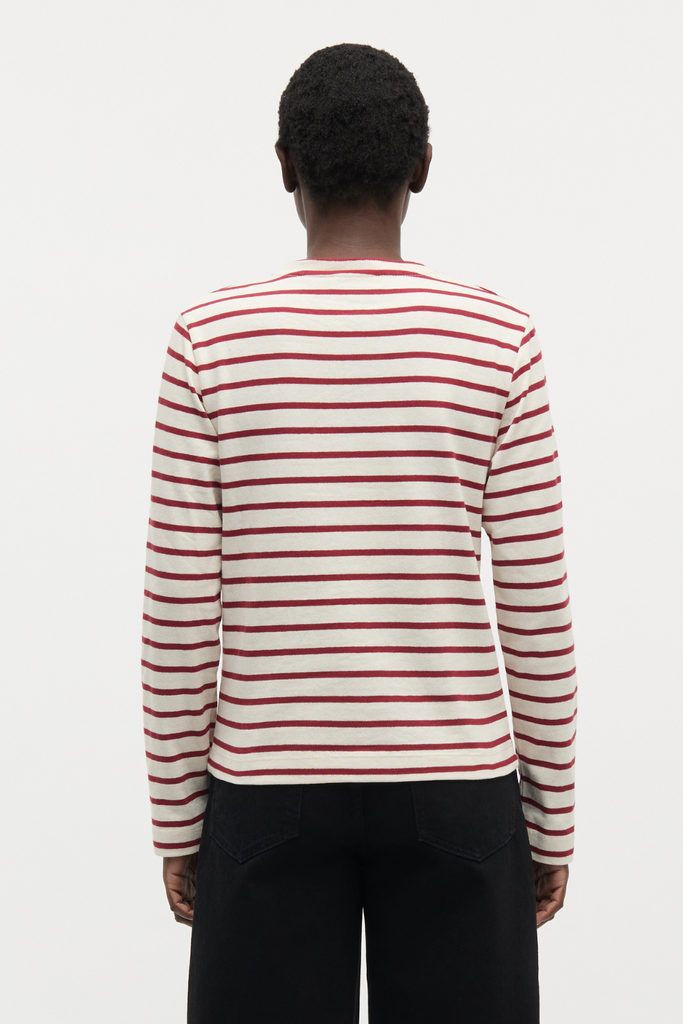 Pablo Maggie Tee LS - Vanilla Ice/Winery - Mads Nørgaard