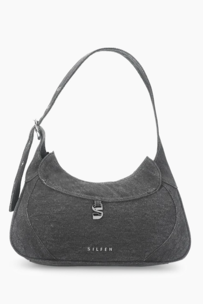 Thea Buckle Shoulder Bag - Pebble Grey - Silfen Studio