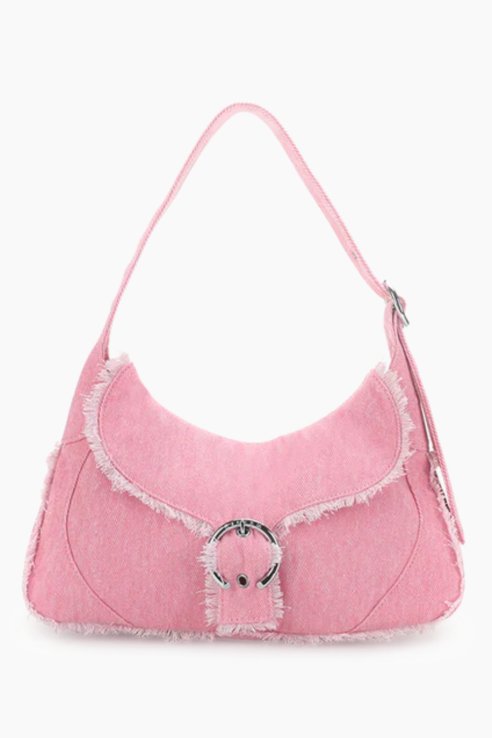 Thea Buckle Shoulder Bag - Flamingo - Silfen Studio